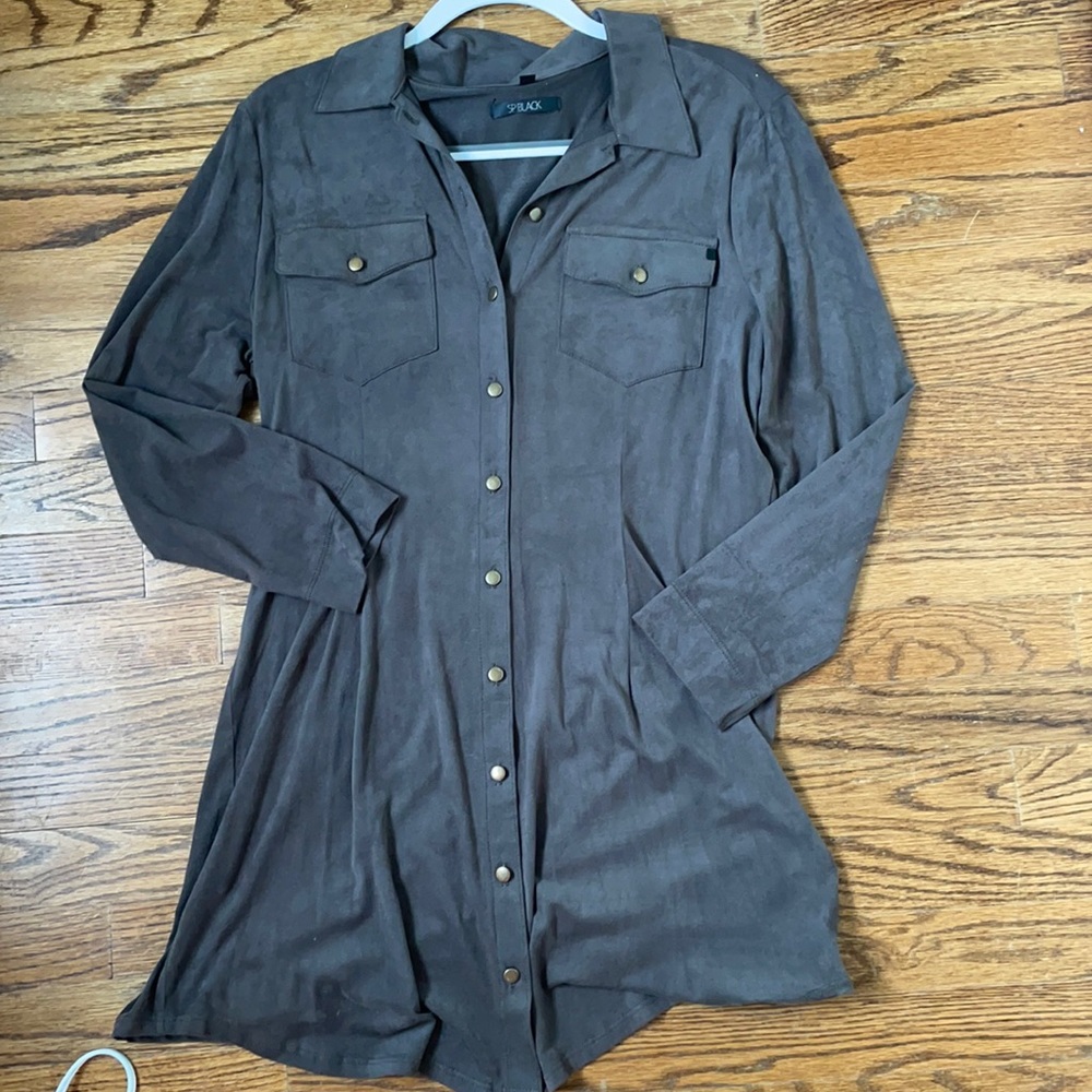 Suede dress